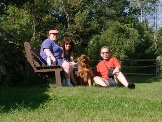 Janet, Christine, Lexi, and Your Webmaster at Beaver Brook